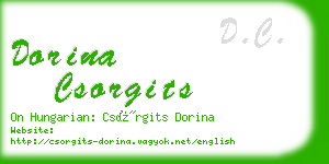 dorina csorgits business card